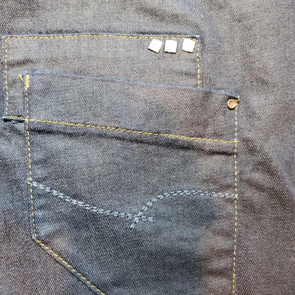 Zara Denim Rules by TRF Baggy Dark Blue Jeans High Rise - Picture 11 of 11